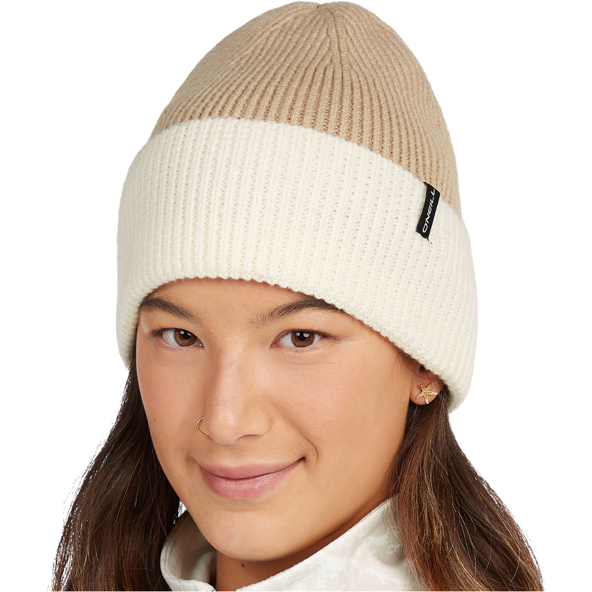 2026 O'Neill Womens Fwc'cruz Colorblock Beanie 1450058 - Olive Blush Colour Block